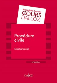 Procédure civile. 4e éd. - Nicolas Cayrol (2022)