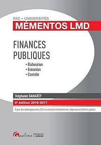 Mémentos LMD, Finances publiques 2016 - Stephanie Damarey (2016)