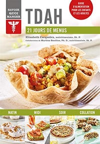 TDAH : 21 Jours de menus - Elisabeth Cerqueira (2019)