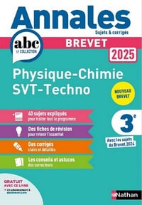 Nathan - Annales Brevet Sciences - édition 2024