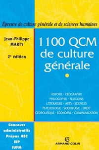 1100 QCM de culture générale - Jean-Philippe Marty