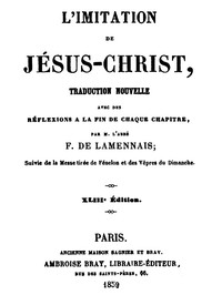L'imitation de Jésus-Christ: Traduction nouvelle avec des réflexions à la fin de chaque chapitre