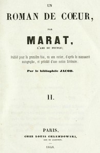 Les aventures du jeune Comte Potowski, Vol. 2 (of 2): Un roman de coeur par Marat, l'ami du peuple