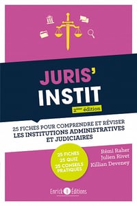 Juris'Instit : 25 fiches pour comprrendre et réviser les institutions administratives et judiciaires - Rémi Raher, Julien Rivet, Kilian Deveney (2022)