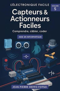 Jean Pierre Deffo Fotso - Capteurs & Actionneurs Faciles : comprendre, cabler, coder: COLLECTION — L’ÉLECTRONIQUE FACILE (pour débutants & autodidactes) volume 5 (2025)