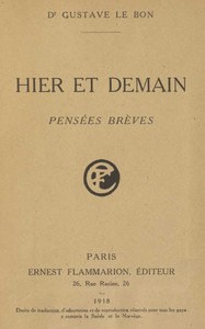 Hier et demain : $b pensées brèves