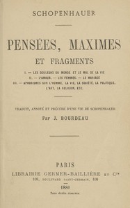 Pensées, maximes et fragments