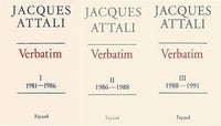 Jacques Attali, "Verbatim" en 3 tomes