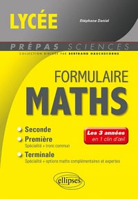 Formulaire Lycée Mathématiques - Stéphane Daniel (2023)