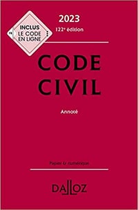 Code civil 2023 122ed : Annoté - Cllectif (2022)