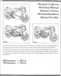 Manuel d'atelier DUCATI 750ss 900ss - 1991 - 1996