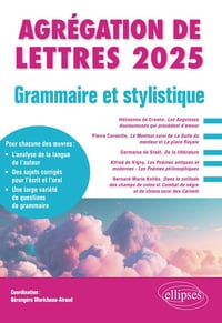 Agrégation de lettres 2025 : Grammaire et stylistique - Bérengère Moricheau-Airaud (2024)