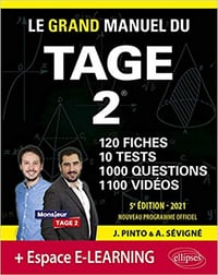 Joachim Pinto, Arnaud Sévigné, "Le grand manuel du Tage 2 : Nouveau programme officiel 2021"