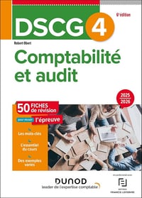 DSCG 4 - Comptabilité et audit - Fiches 2025-2026 - Robert Obert (2025)