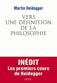 Vers une definition de la philosophie - Martin Heidegger