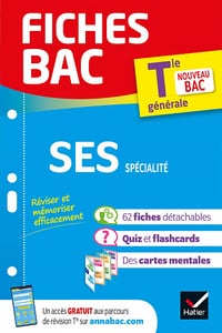 Fiches bac SES Tle (spécialité) - Bac 2022: nouveau programme de Terminale - COLLECTIF