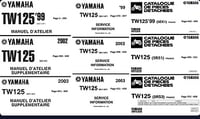 Manuel d'atelier Plus Supplement au Manuel d'atelier Plus Service information Plus Catalogue de pieces detachées - YAMAHA.TW125.Type5EK.99.03