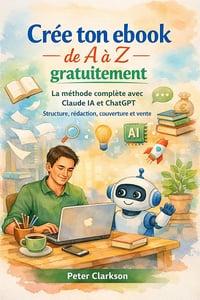Peter Clarkson - Crée ton ebook de A à Z gratuitement : La méthode complète avec Claude IA et ChatGPT (2026)