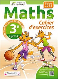 Cahier d'exercices iParcours maths 3e avec cours (édition 2022) Hache Sébastien, Hache Katia (2022)