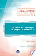Jeremi Sauvage - Didactique de la phonétique du français : et maintenant ? (2021)