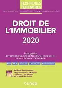 Droit de l’immobilier 2020 - Collectif