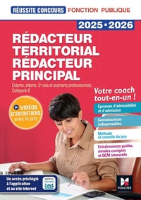 Michaël Mulero, Christine Drapp - Réussite Concours - Rédacteur territorial/principal - 2025-2026 - Préparation complète (2025)