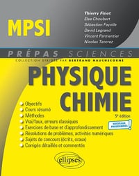 MPSI Prépas Sciences : Physique-Chimie - Thierry Finot (2021)